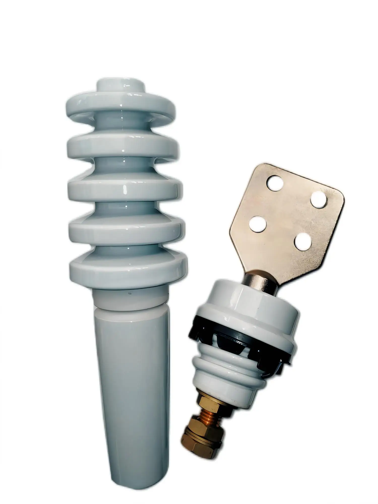High Voltage And Low Voltage Porcelain Bushings With Eyebolt Terminal Ansi Transformer Bushing