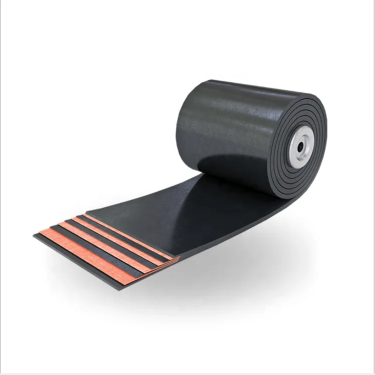 Heat resistant beverage industry rubber belt for straight running lift conveyor