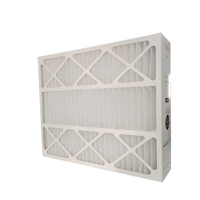 Custom high quality 20X20X1 Merv 8 Merv 11 Merv 13 Cardboard Frame Panel Pleated HVAC Ac Furnace Air Filter