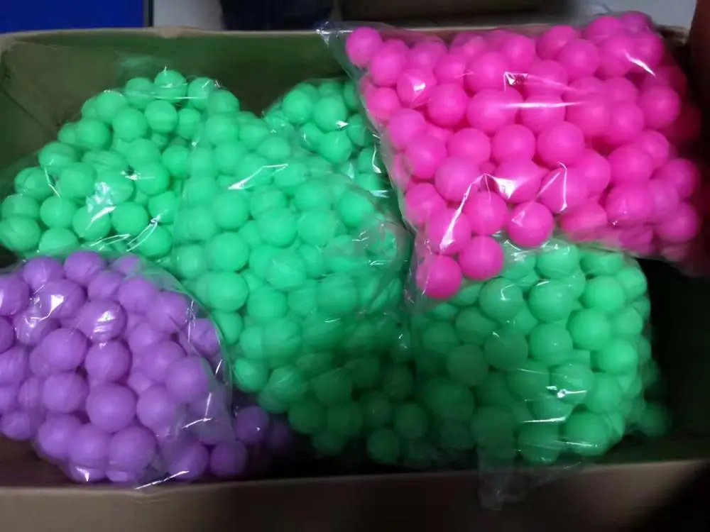 Дешевые пользовательские логотип зеленый цвет настольный теннис мяч