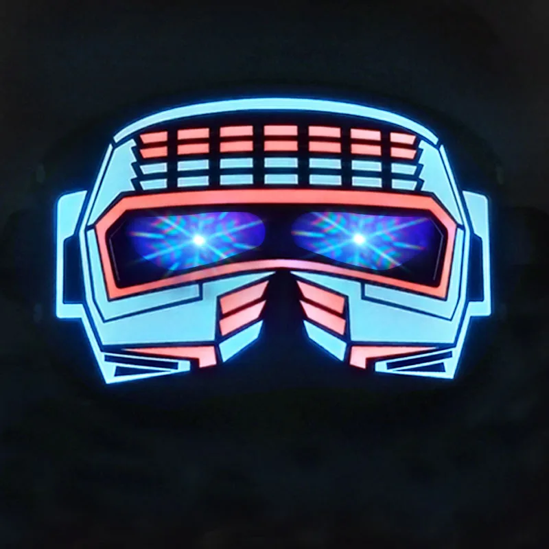 Factory Wholesale Cheap Retro Party Glasses With LED Light Kaleidoscope Glasses Led Light eye mask