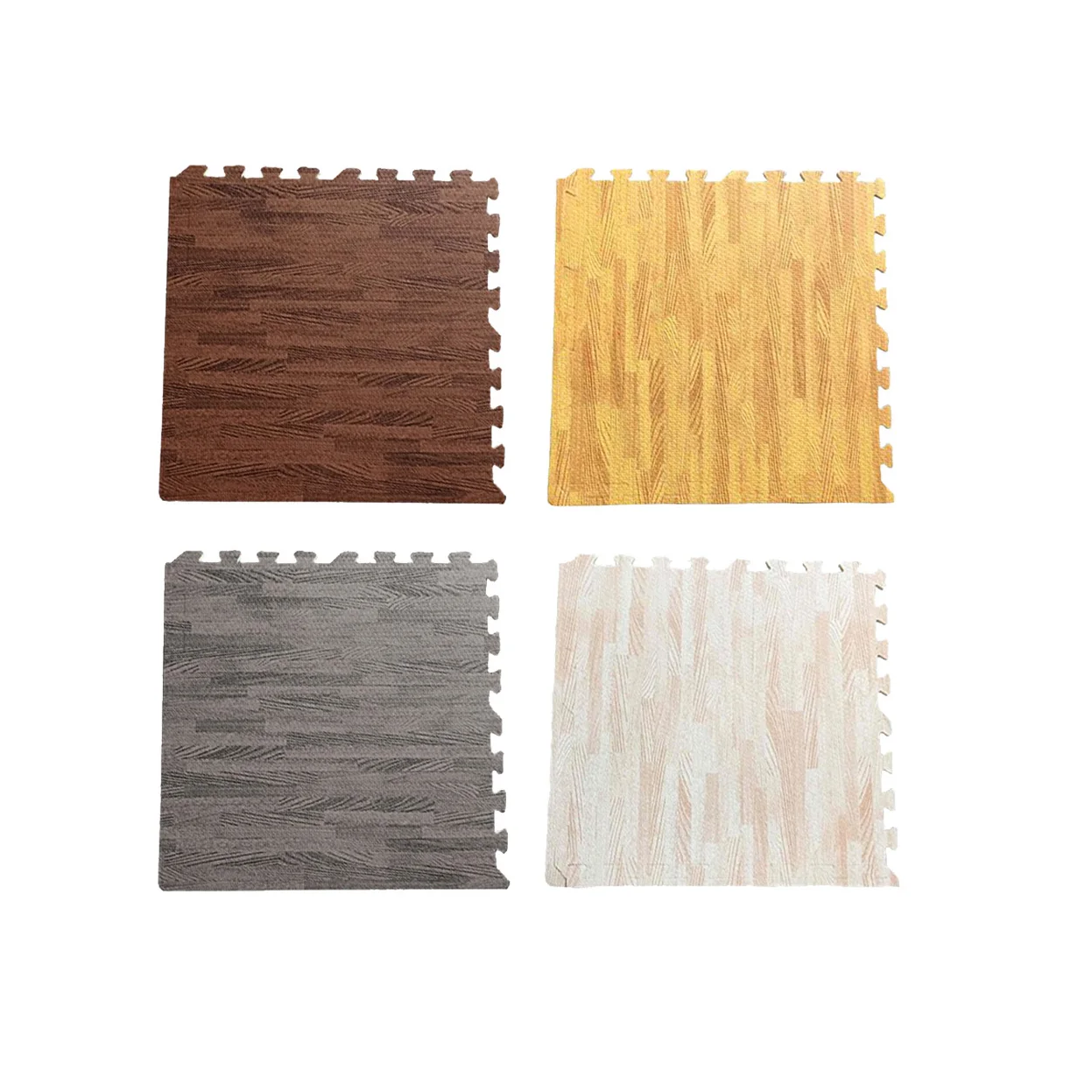 
Cyber Eco Friendly Sound Insulation Anti-skid Eva Foam Wood Grain Tatami Gym Puzzle Crawl Mat With Custom Size 