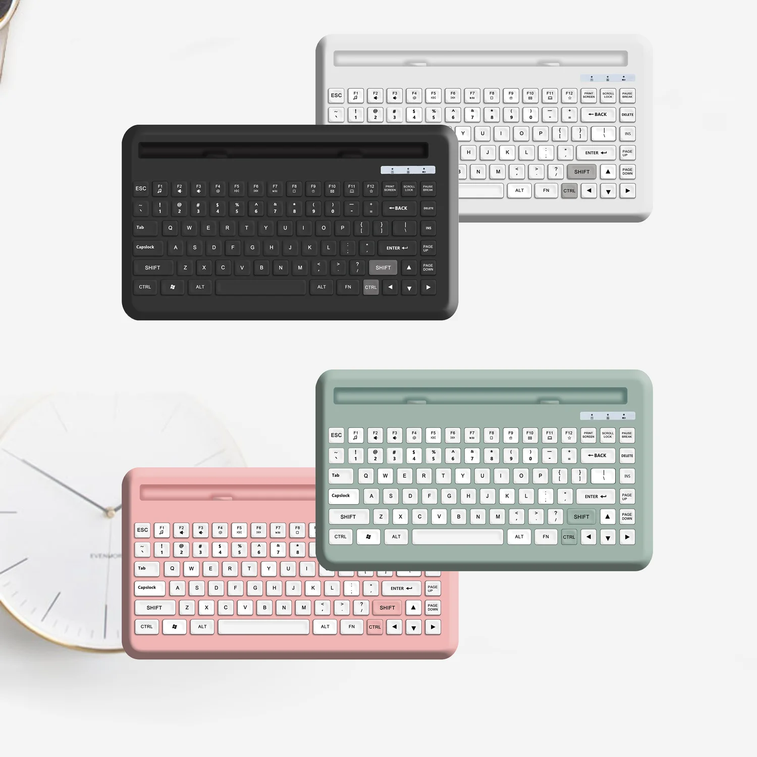 K7 Latest Multimedia Keyboard Wireless Rechargeable Mini Computer Slot Laptop Combo OEM Keyboard for tablet mobile