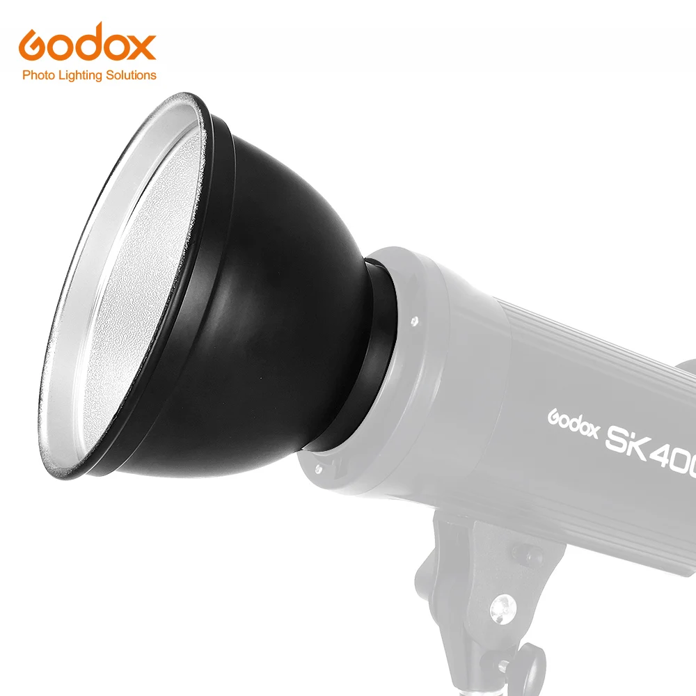 Godox Standard Reflector 180*130mm Bowens Mount Type for Photography Studio Lighting Flash Speedlite (Without Umbrella Hole)