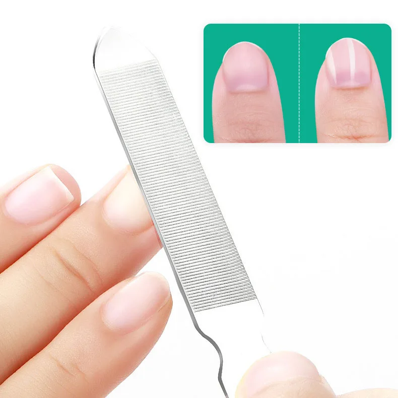 Stainless Steel Nail File Double-sided Sharpening Polishing
