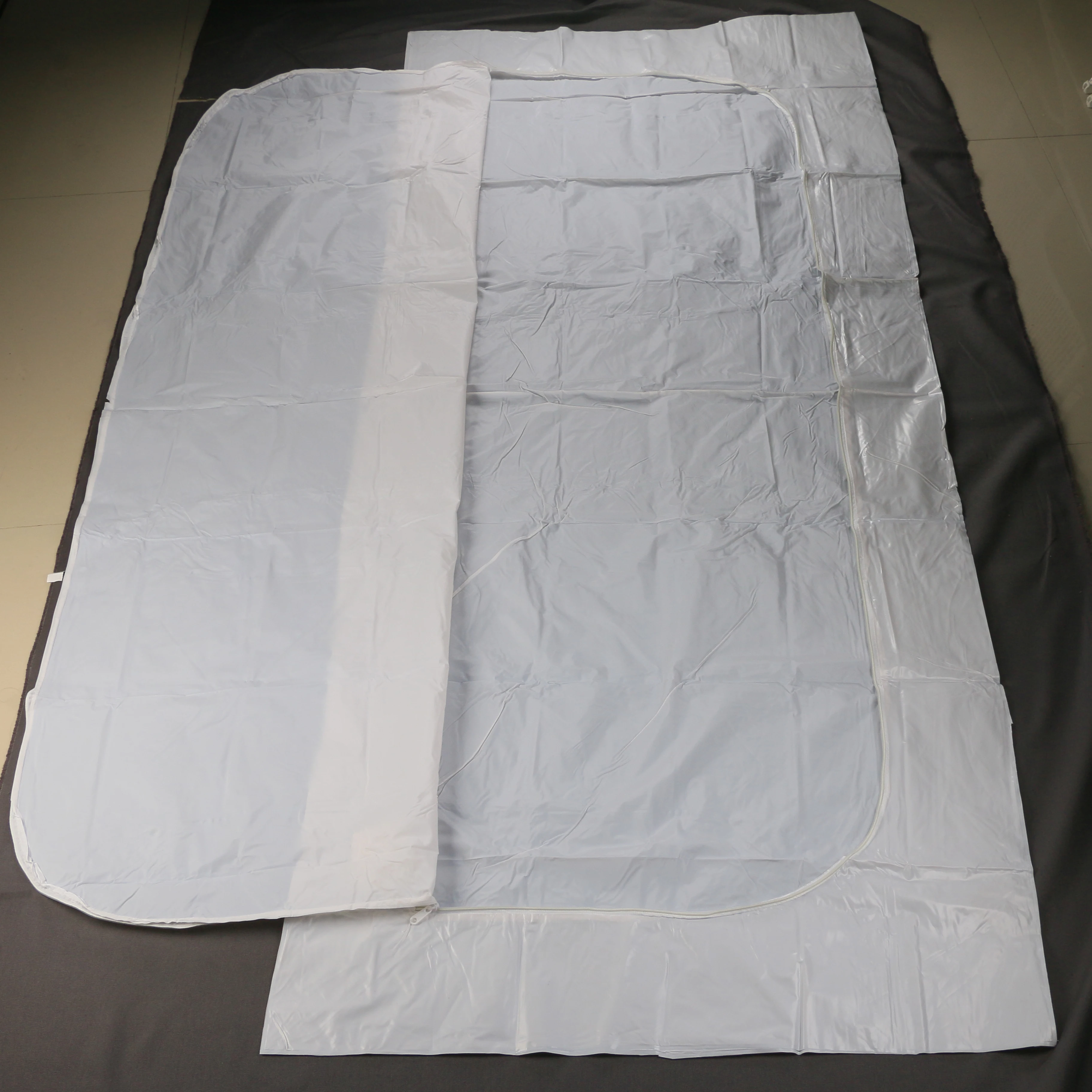 C/U Shaped Straight Zipper PEVA PVC Plastic Vinyl Hospital Funeral Disaster Military medical corpse dead body pouch