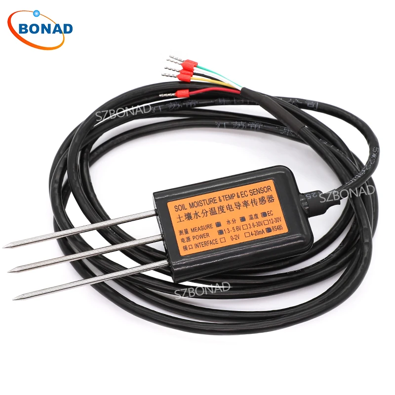 RS485 soil water electric conductivity / EC 3 in 1 sensor