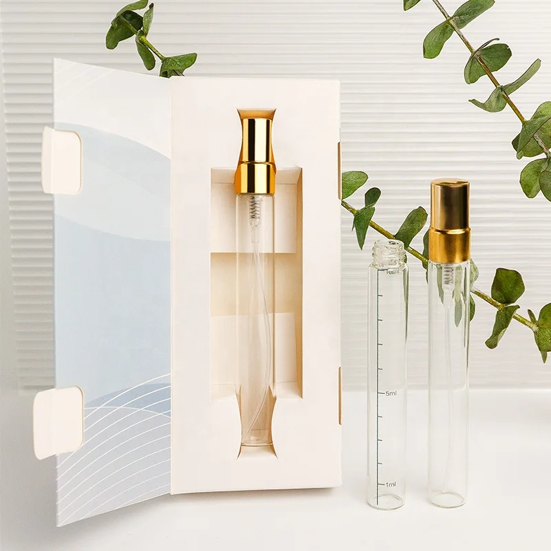 2ml 3ml 5ml 8ml 10ml  fancy custom small empty mini glass spray luxury perfume bottle with box