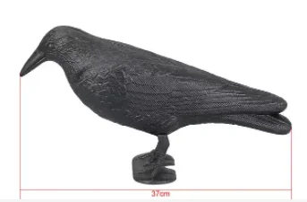 L&Y wholesale Outdoor hunting decoy Plastic black crow decoration plastic hunting decoy crow