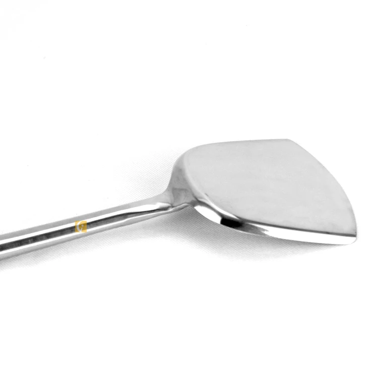 Hotel restaurant kitchenware long handle stainless steel chef shovel for wholesale
