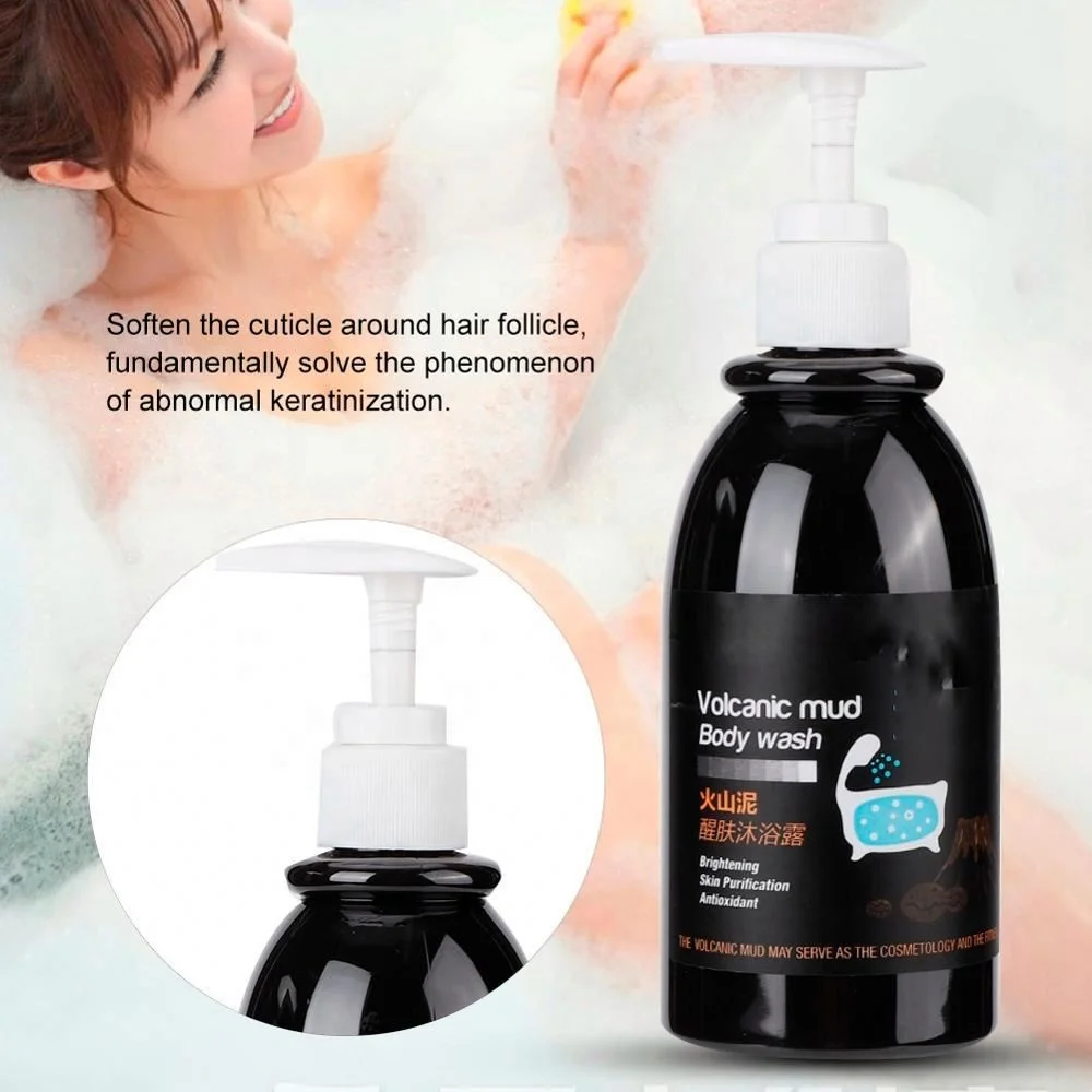 Custom Shower Gel Tea Tree Oil Body Whitening Vollagen Soap Bottle Baby Shower Gel