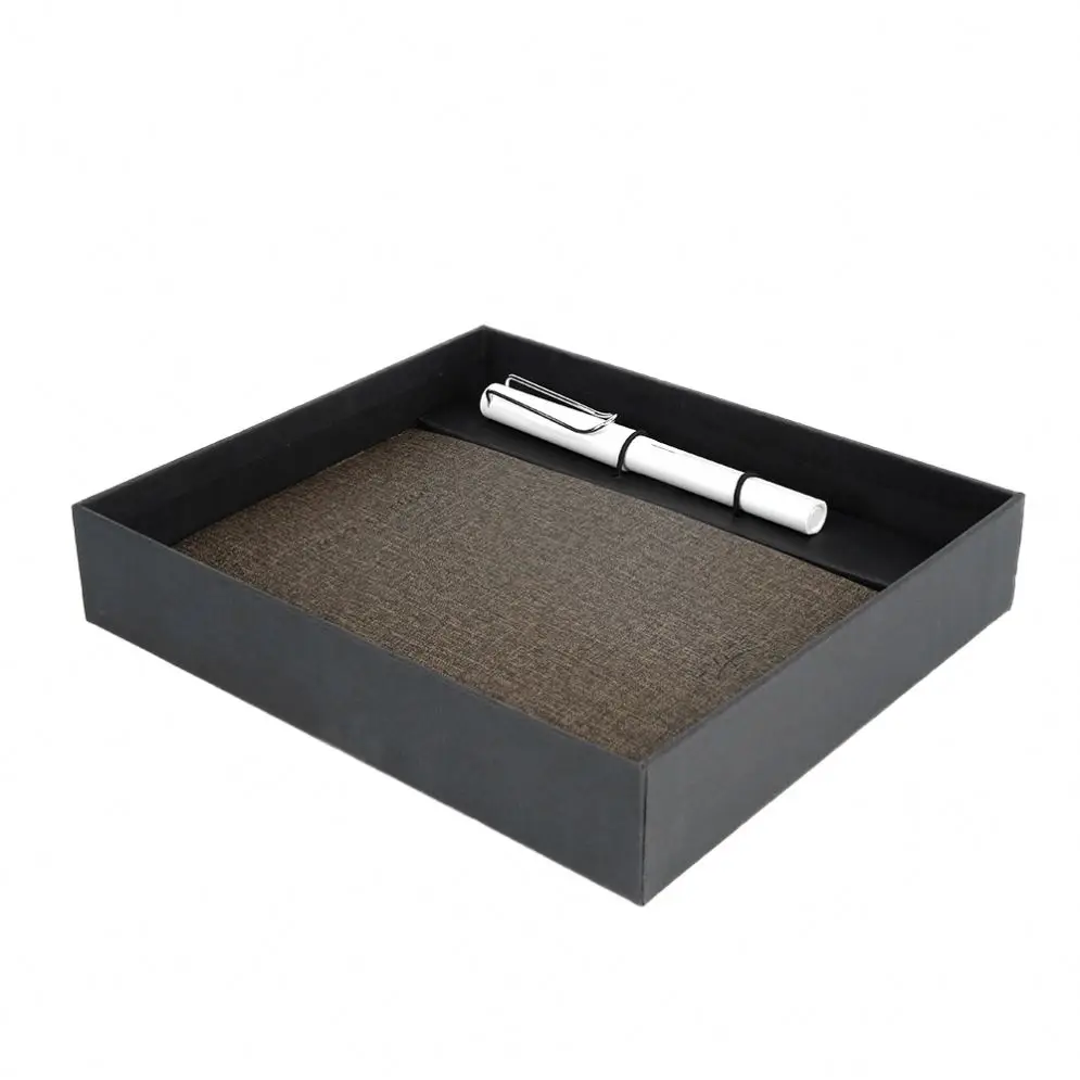 Private label premium cloth hard cover brown journal diary in gift box