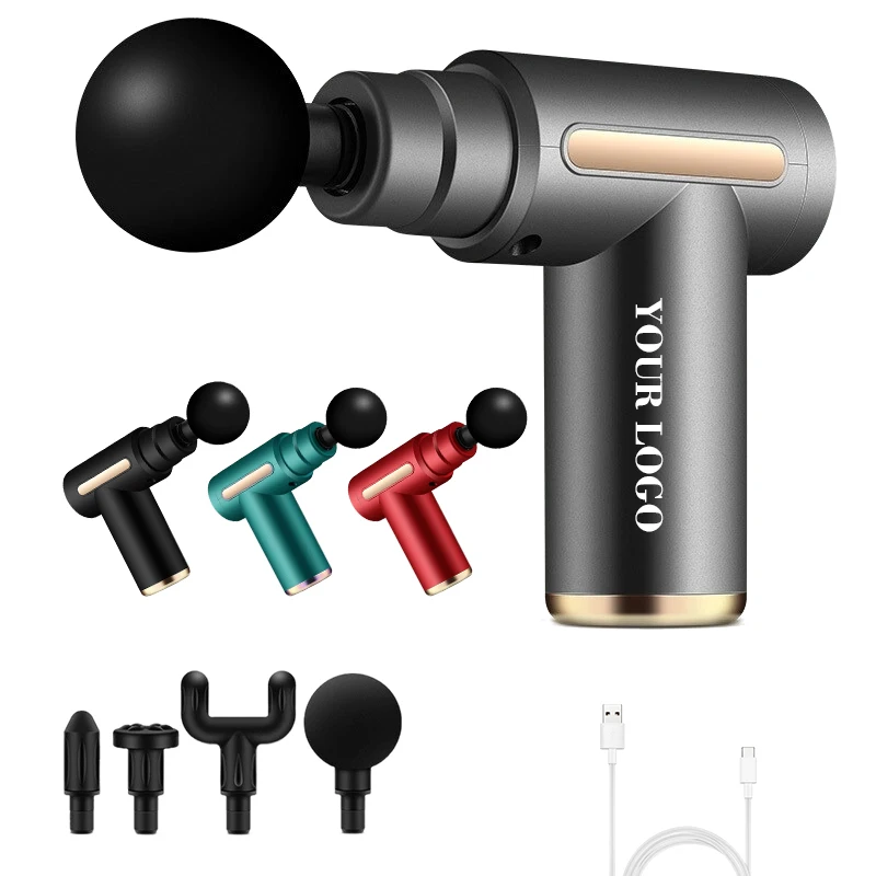 Powerful Mini Electric Deep Tissue Massage Gun for Body Relief Piston Back Relief Gun with Attaching Features