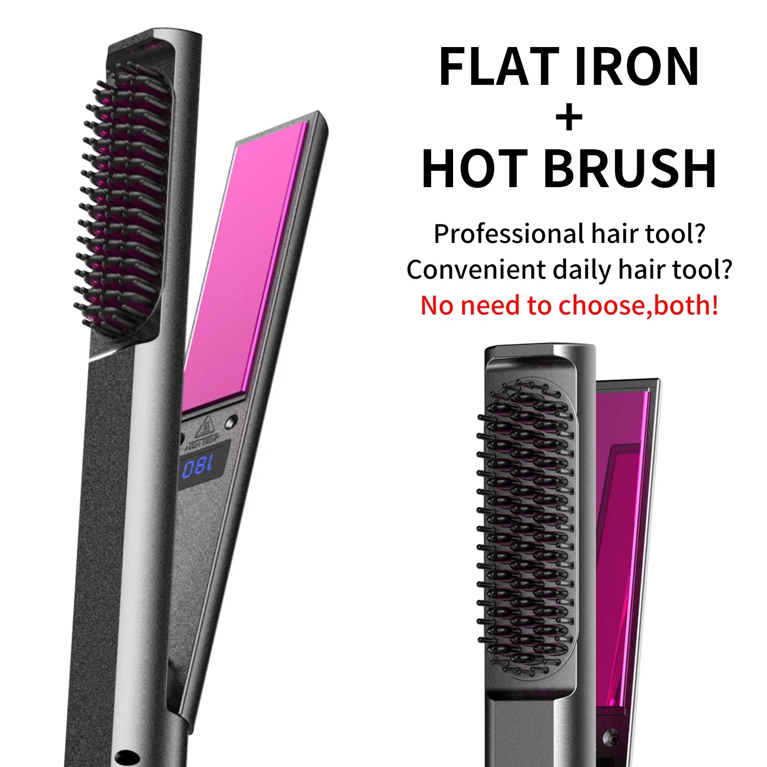 2021 Amazon Professional Flat Iron Titanium Fast Heating 470F Hair Straightener Styling Tool