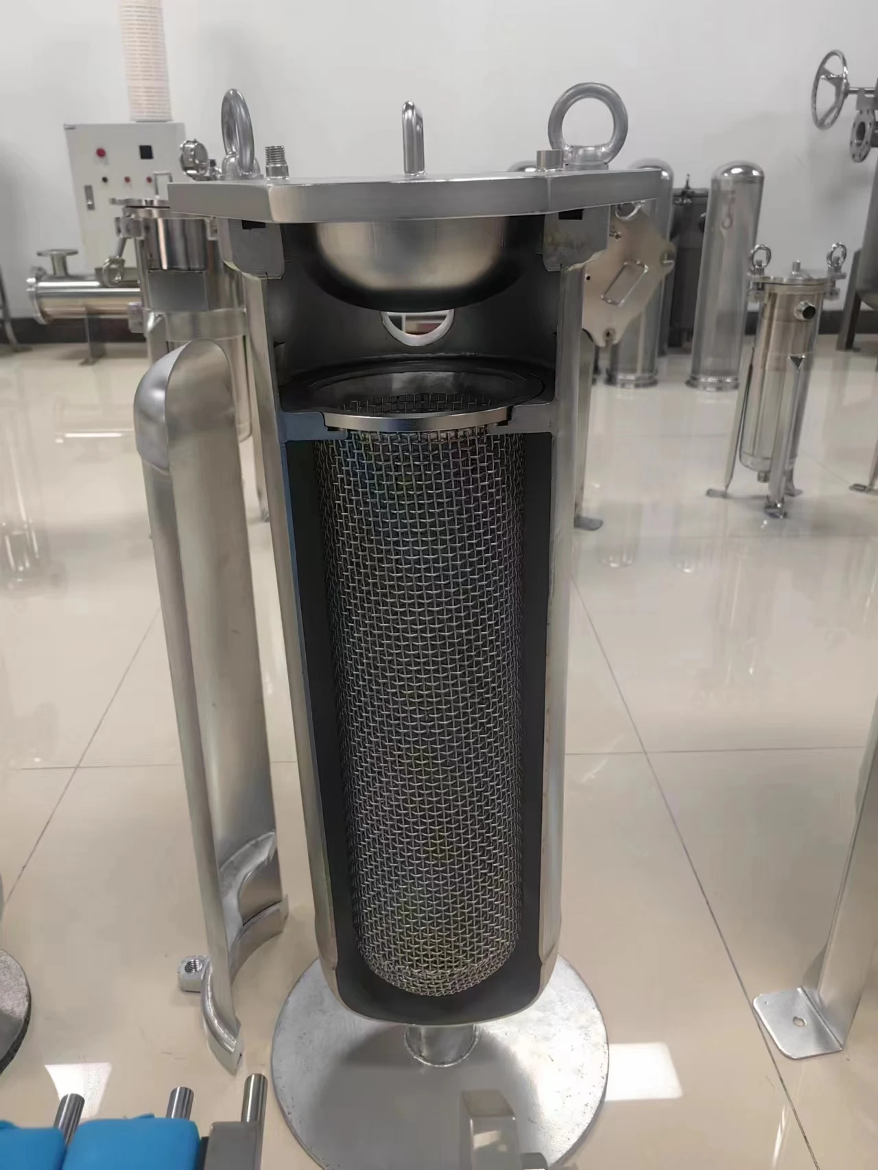 Zhilv stainless steel water filter housing high flow multi cartridge filter housing