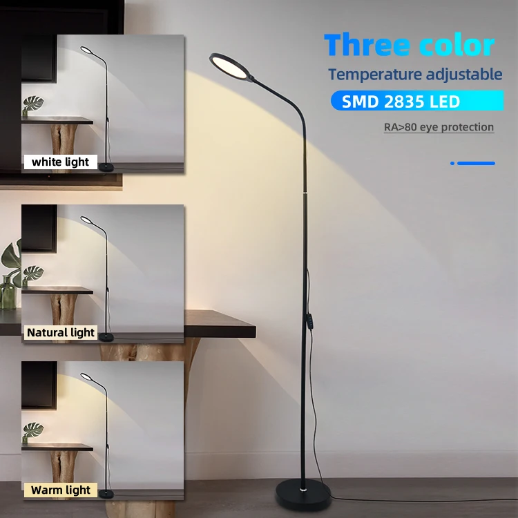 wholesale living room bedroom creative  360 free rotating smart led clamp desk 3 in 1 dimmable arc floor lamp