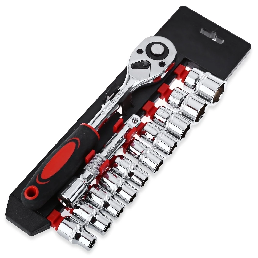 12pcs 3/8 Socket Wrench Box Set