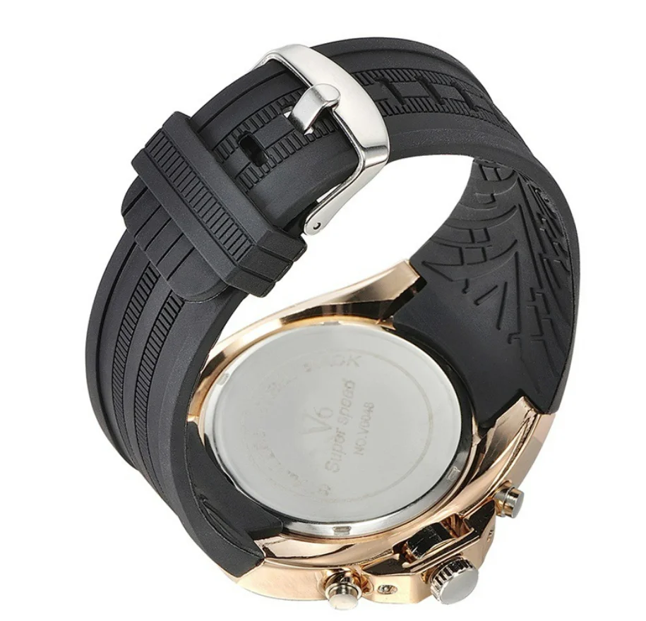 High Quality V6 Silicone Mens Watch Sports Vogue Wrist Watch