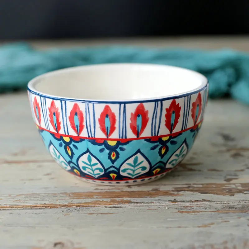 
Full printing ceramic soup bowl and porridge bowl, breakfast cereal bowl 