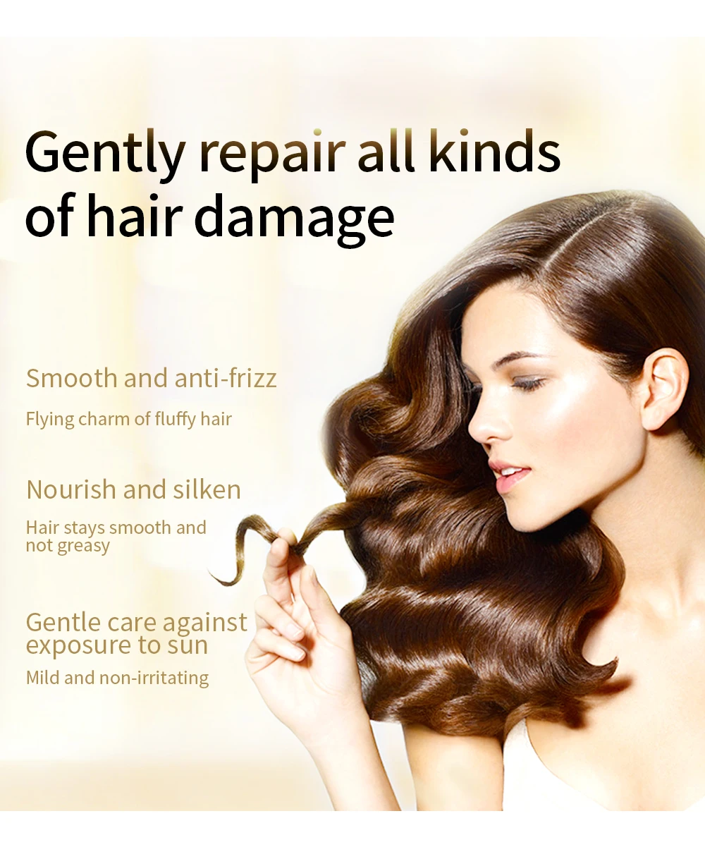 Moroccan argan oil anti frizz and damage hair serum silky products 30ml