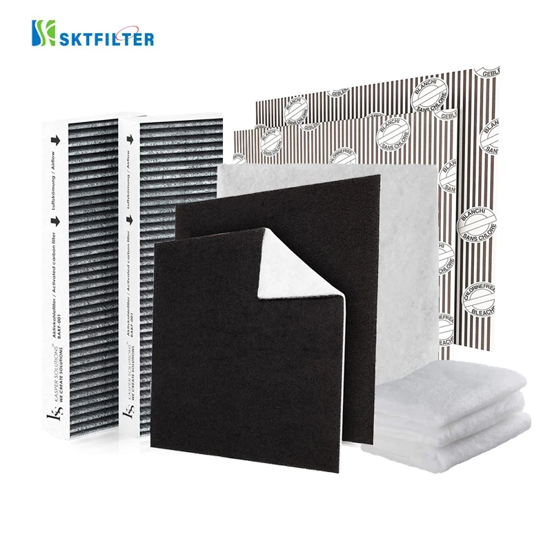 47 x 57cm kitchen cooker hood double oil air filter paper activated carbon grease filters