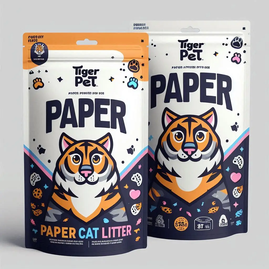 TIGER PET Paper Cat Litter - Dust-Free, Lightweight, and Effective