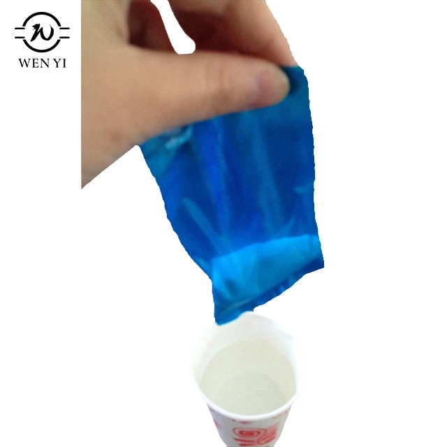 Blue Medical urinal solidify agent SAP super absorbent polymer bags