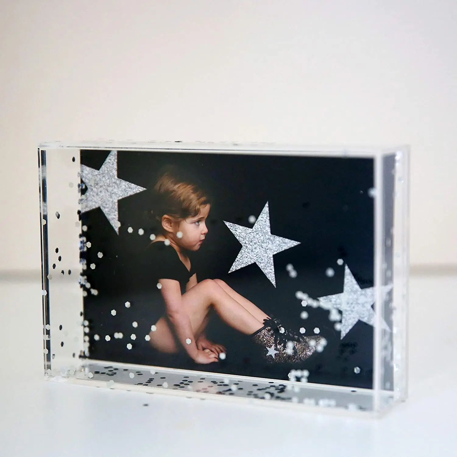5x7 коробка для теней акриловая рамка фотографий DIY Настольная витрина полностью прозрачная памяти сухих