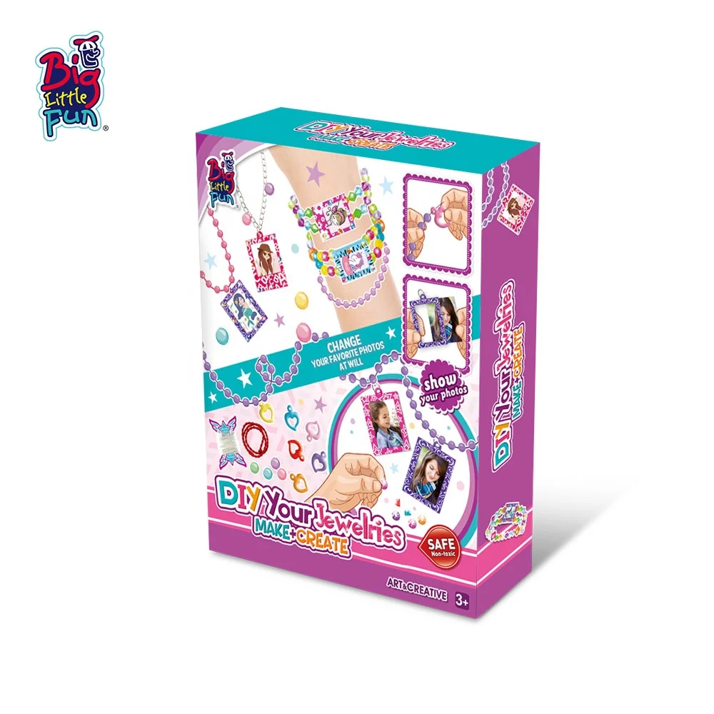 Funny Jewelries Set Diy Your Mini Frame Toys Creat amazing gift to friends Children Kids Love