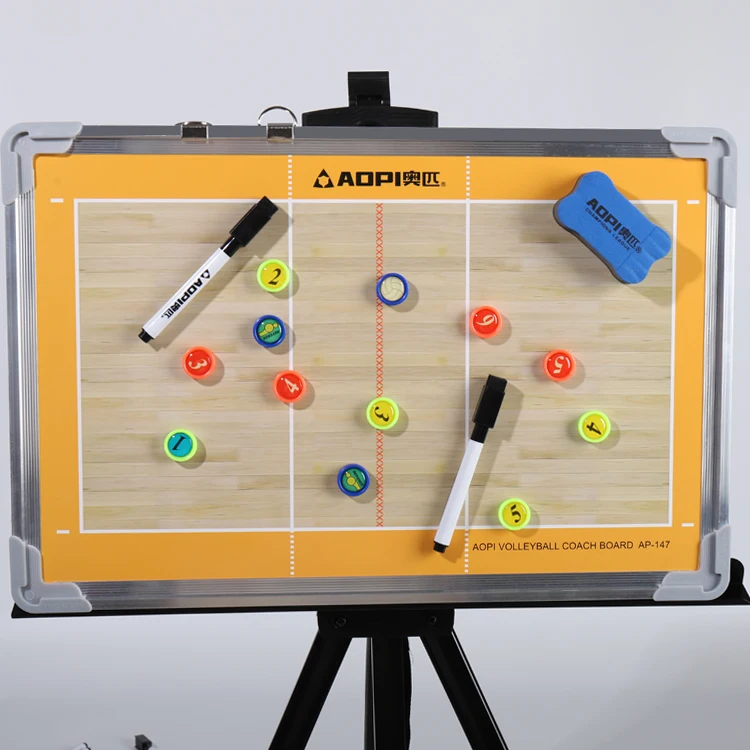 volleyball training magnetic coach board pen dry erase clipboard teaching tactic board volleyball coach board