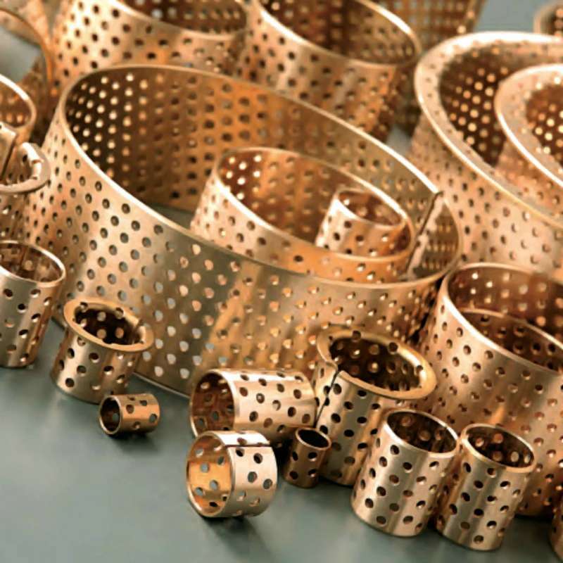 Copper Straight Sleeve Wear-resistant Flange Copper Bushing high-Strength Brass Tin Bronze Bearing Bushing Processing