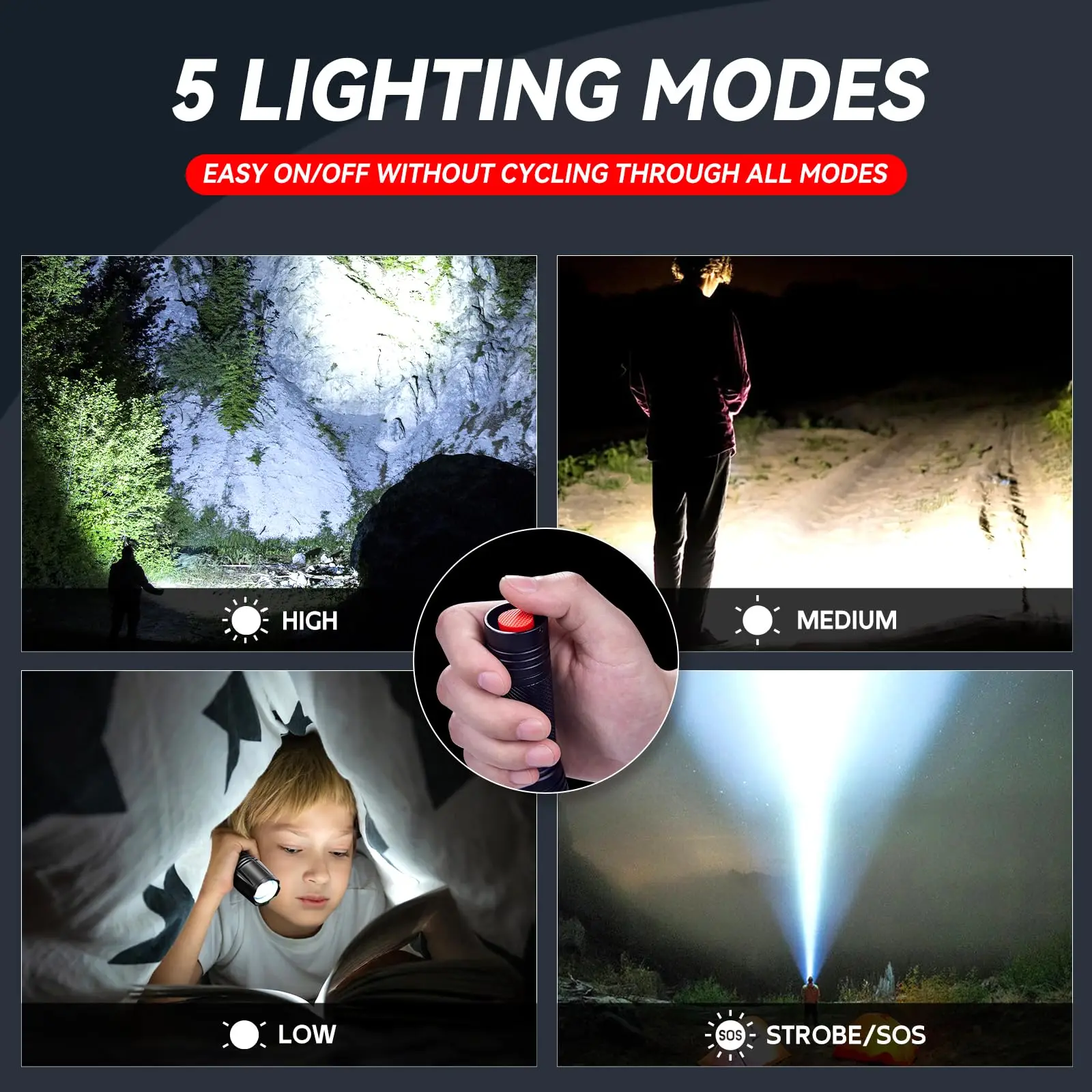 aeternam Super bright T6 zoomable power bank Waterproof  Resistant waterproof rechargeable usb led tactical torch flashlight