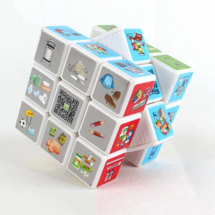Изготовленный на заказ высокое качество 3x3 волшебный куб с фотопечатью головоломка Развивающие игрушки