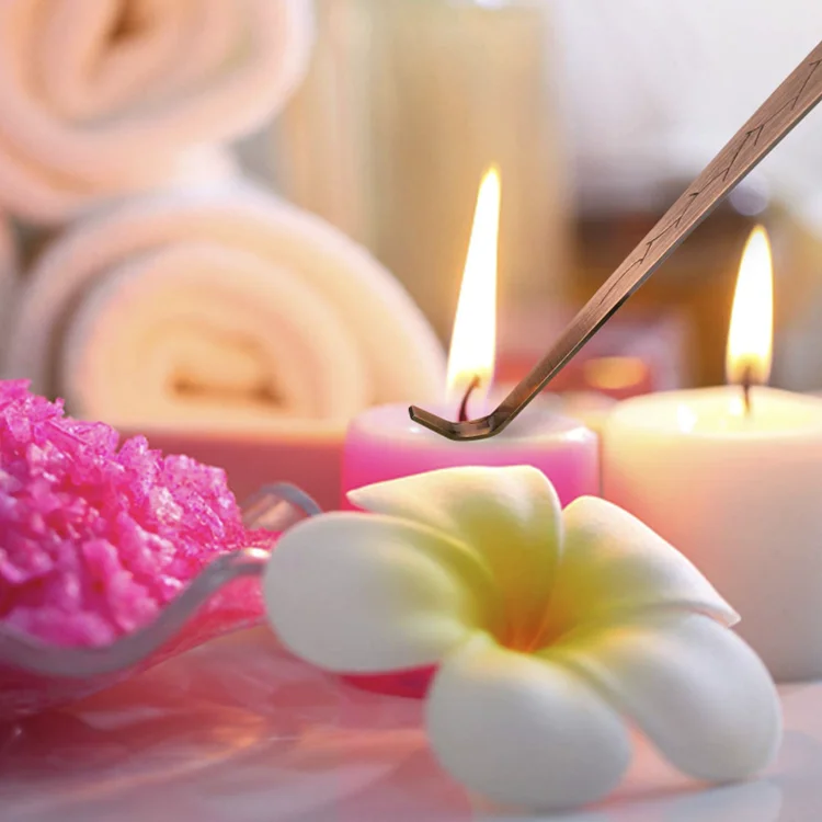 Rose Gold Black Sliver Cutter Snuffer Tray Wick Trimmer Accessory Candle Tool Set