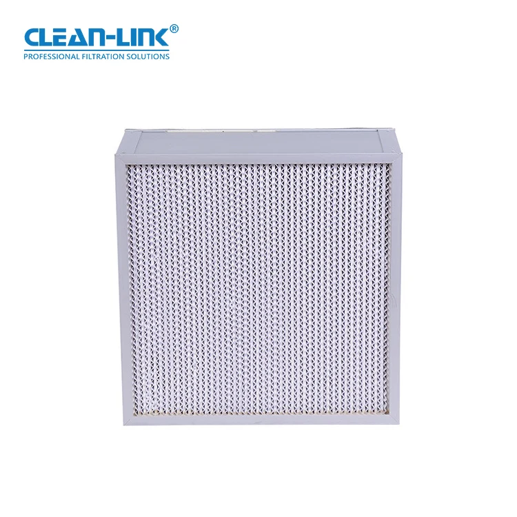 Deep Pleated Separator Laminar Flow Hood H13 H14 Hepa Filter For Ventilation System