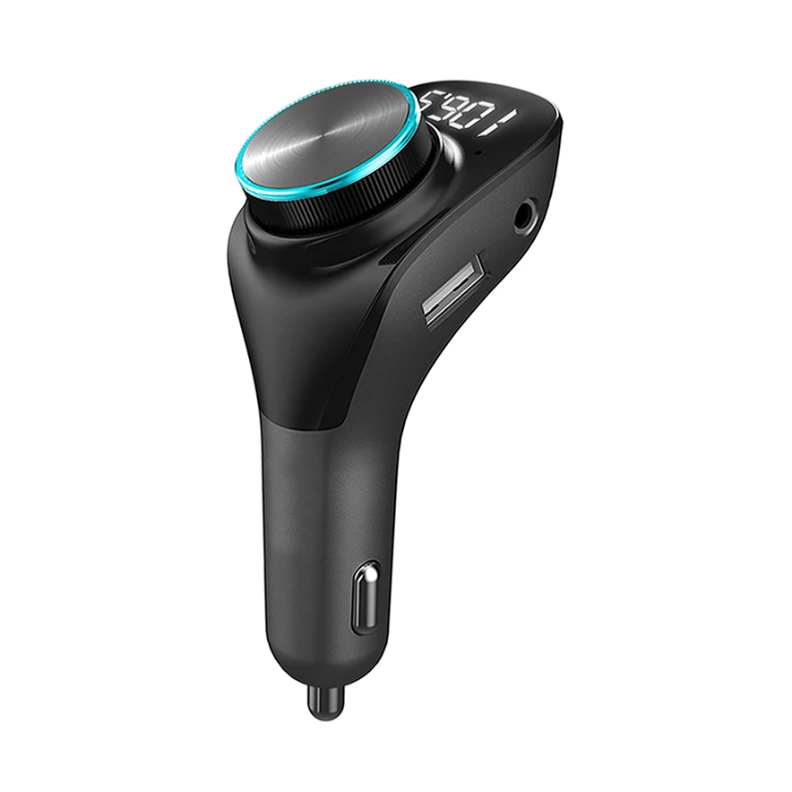 Factory OEM Car FM Transmitter 12V /24V Vehicle Mp3 Player Dual USB Output Wireless Car Kit With LED Display