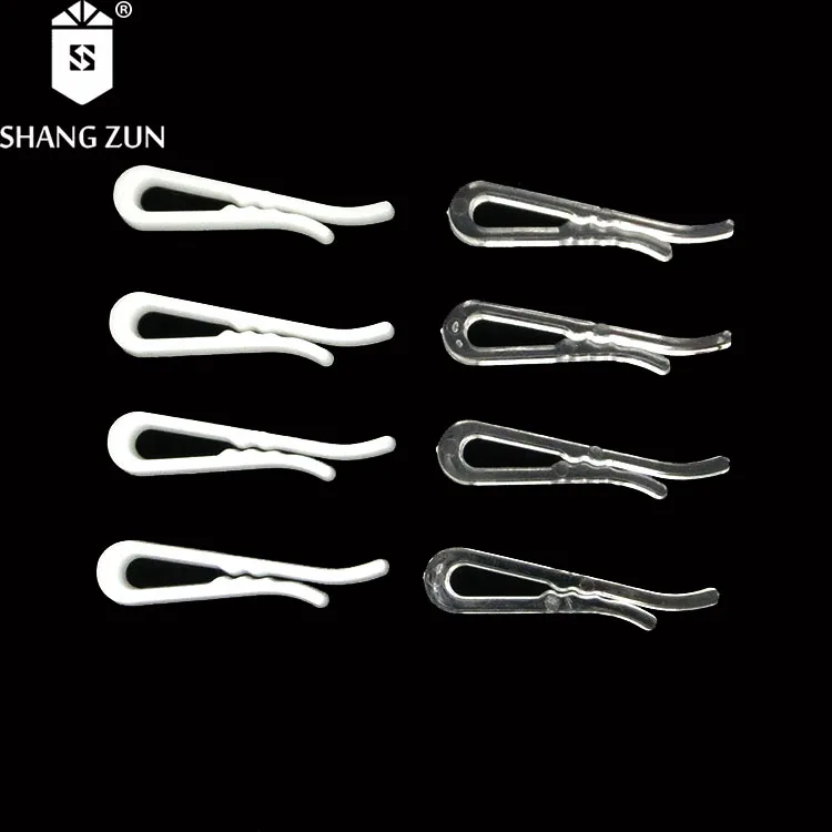 Factory produces U-shaped plastic clip for T-shirt clips garment packaging white shirt sleeve clips