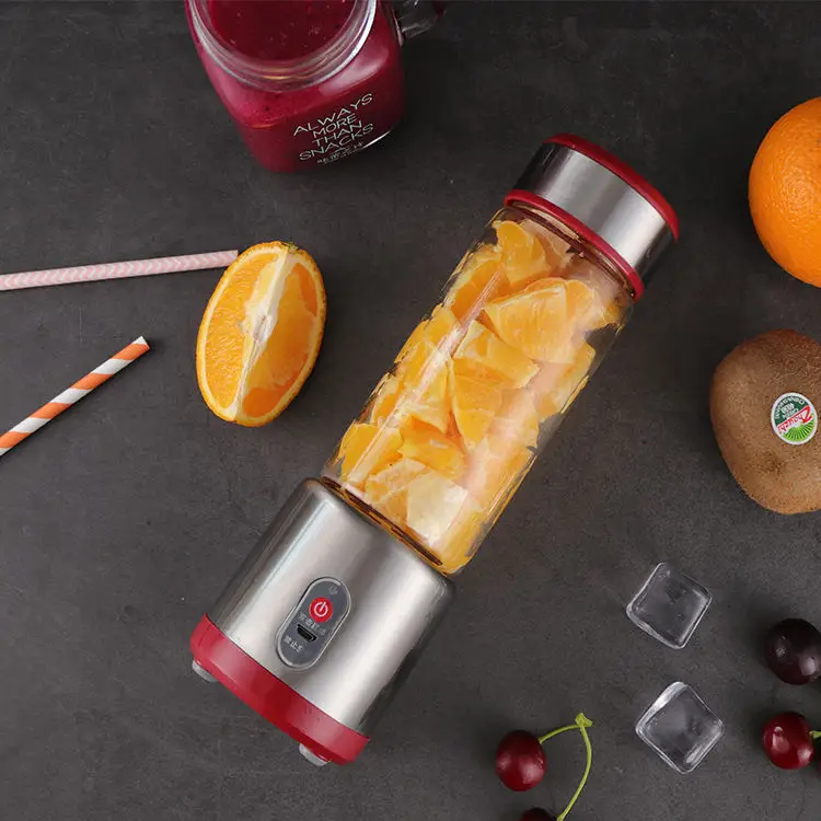 High-Performance Home Appliances Stainless Steel Blade Electric Fresh Fruit Juicer Blender Cup