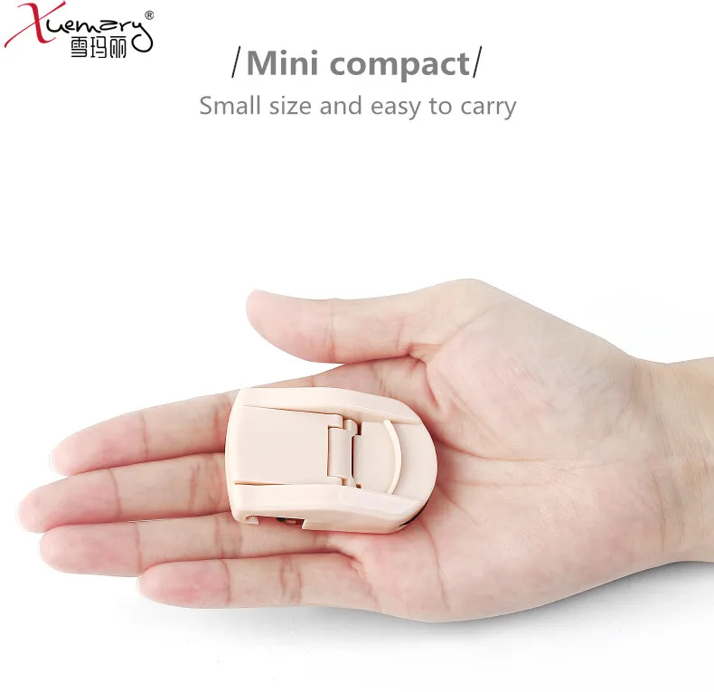 
Eco Friendly ABS Handle Mini Eye Lash Curler Zlime Makeup Lash Lift Custom Portable Heated Eyelash Curler 