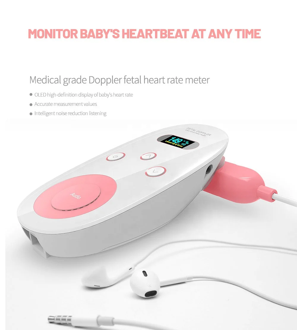 IMKD Portable Ultrasound Baby fetal doppler Heart Rate Monitor