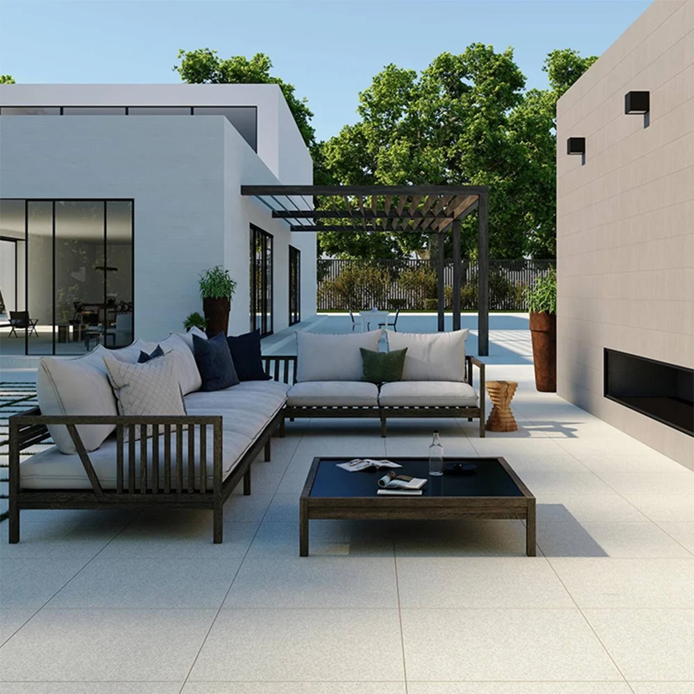 2cm Porcelain Rough Flooring Tile for Driveway Car Parking / Fountain Garden Wall Ceramic Floor Stone Outdoor Granite Tiles