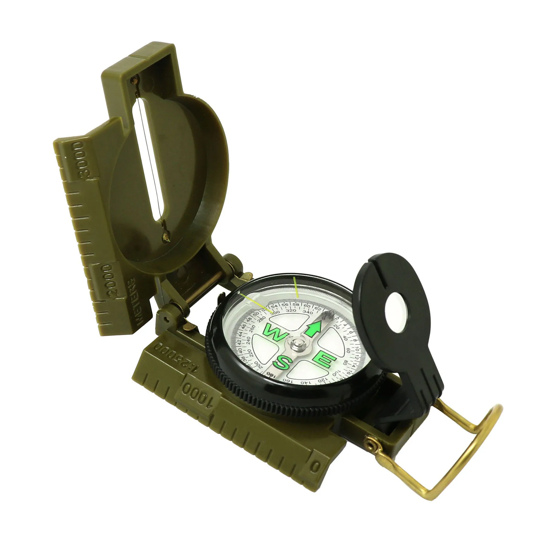 WQF-023 High Precision Multi Functional Portable High Quality Compass waterproof Tactical Compass Hiking Compass