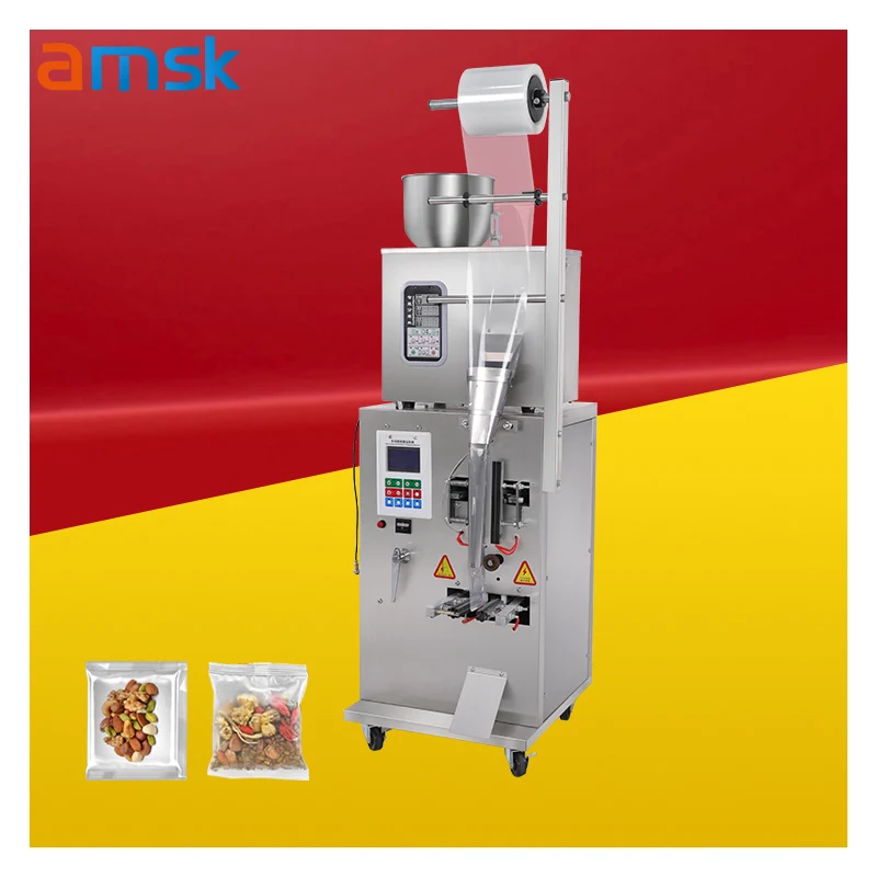 Automatic Electric Granule Powder Packing Machine with Backside Seal for Bean Seed Fluorescent Sealing Packaged in Pouch Bag