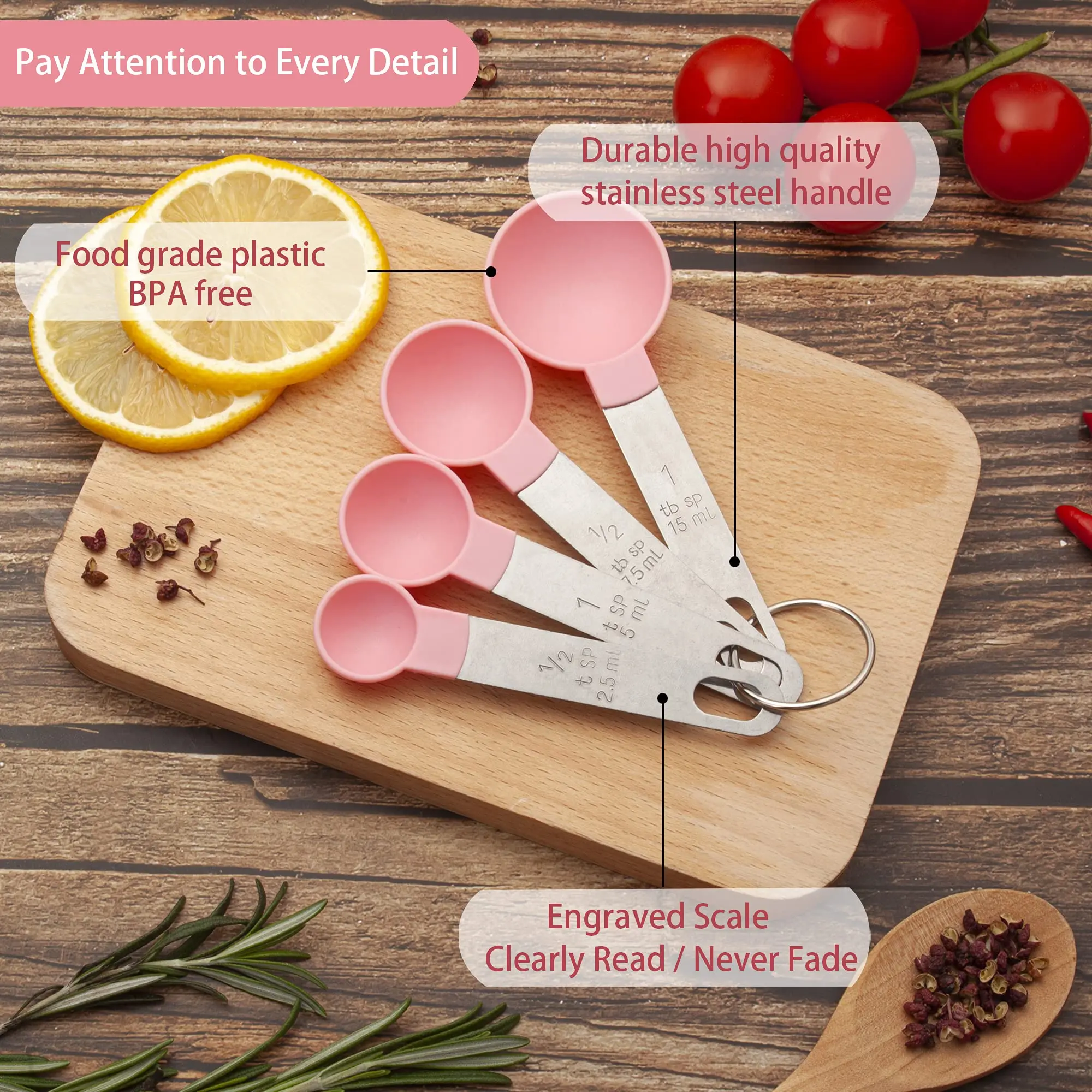 9pcs Silicone Measuring Spoons Set Folding Funnels Stainless Steel Digital Measuring Cups and Spoons Set for Kitchen