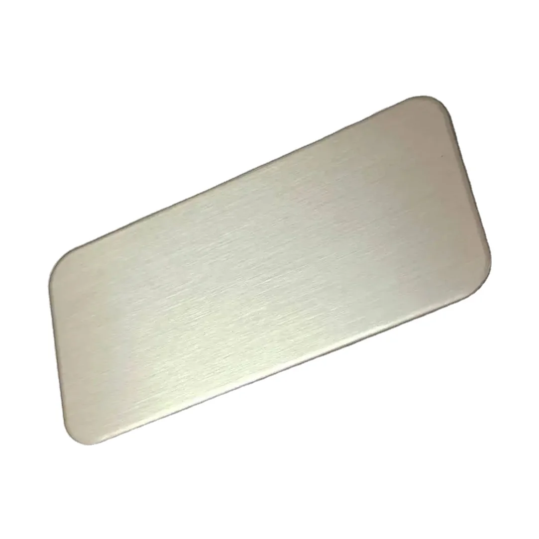 China Factory Custom Engrave Metal Name Plate Brushed Aluminum Anodized Nameplate Blanks