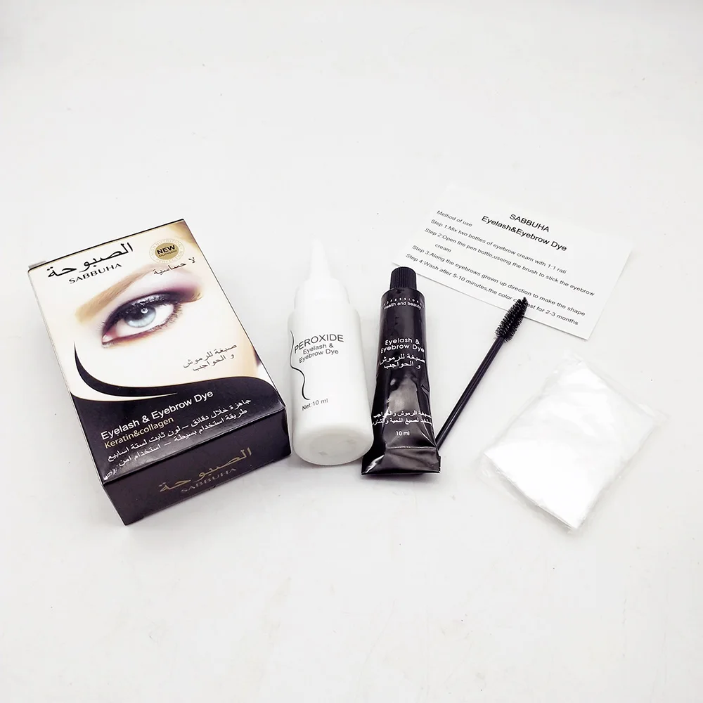 Long Lasting 4-6 weeks lash and eyebrow tint henna eyebrow and eyelash tint dye kit private label