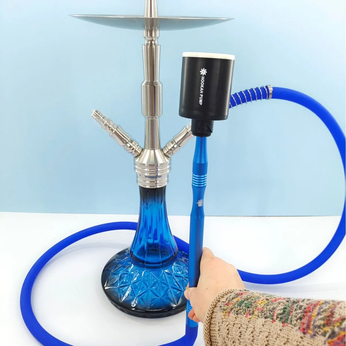 Shisha Pump Hookah Accessories USB Interface Cigarette Lighter with Smoke Air Pump Essential for Bar & Restaurant