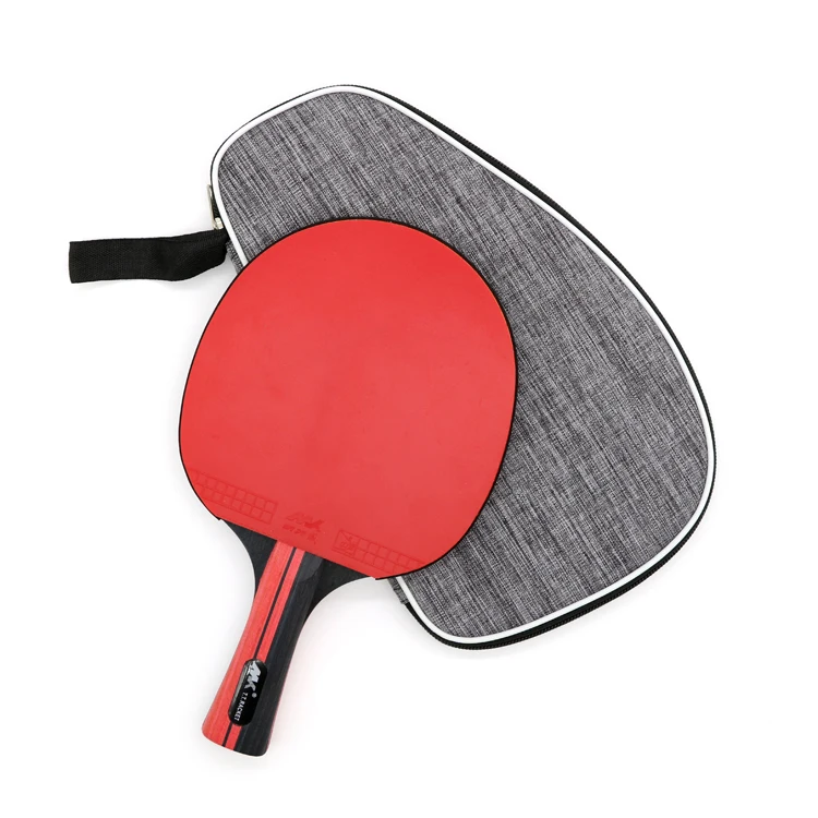 Customized Star Paddle 7 Layers Wood With Carbon Training Table Tennis Racket with Cartying Bag In Stock