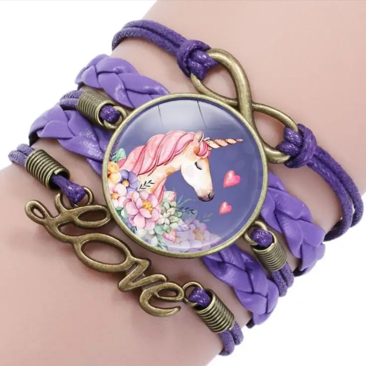 Cute Cartoon Character Woven Cartoon Figure Bracelet For Kids Girls Students Children