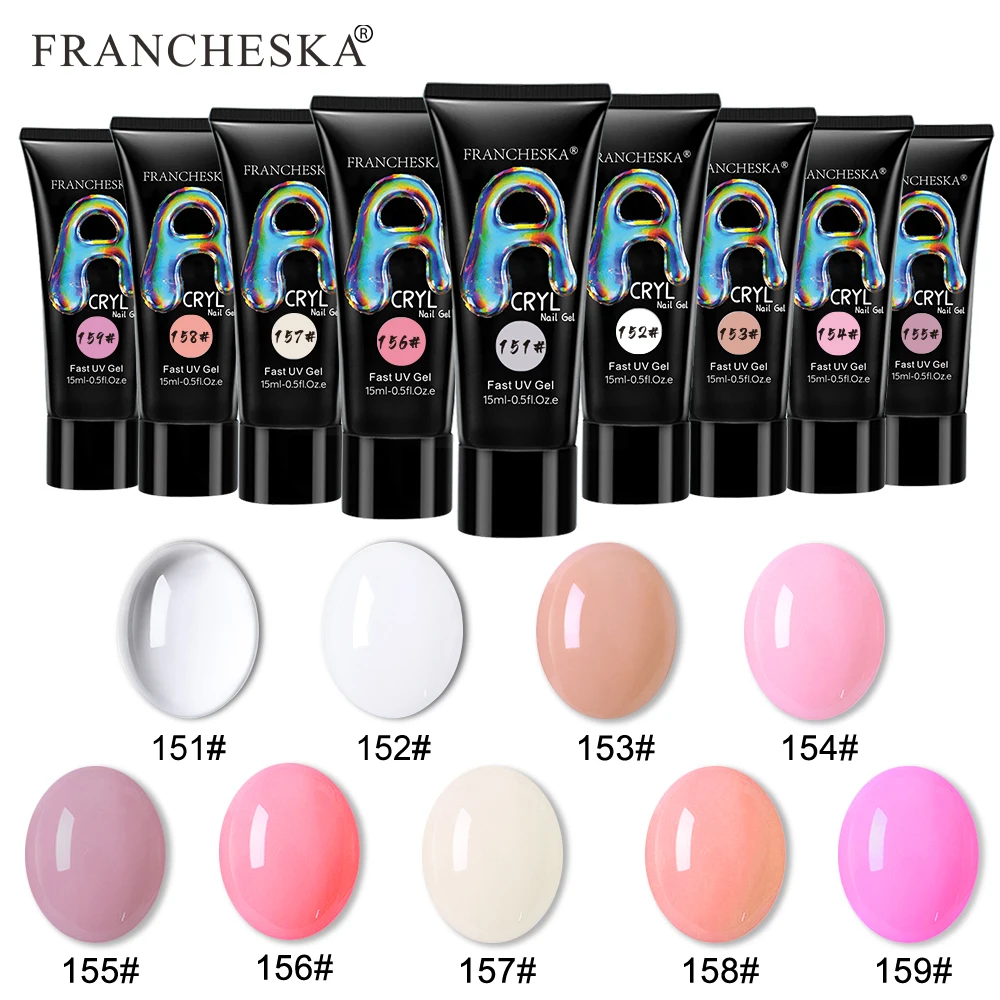 Newest Free Sample Hema Free Soak Off Polygels Poly Gel Acrylic Gel For Nail Extension